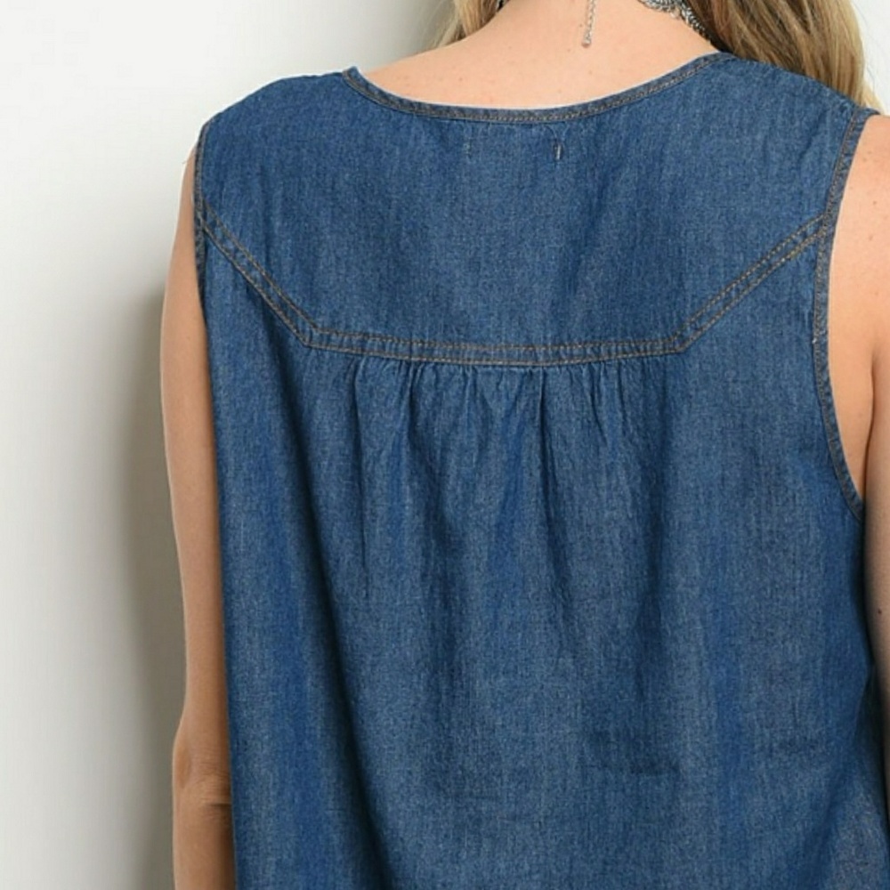 💗BLUE DENIM DRESS💗 - Picture 5 of 5